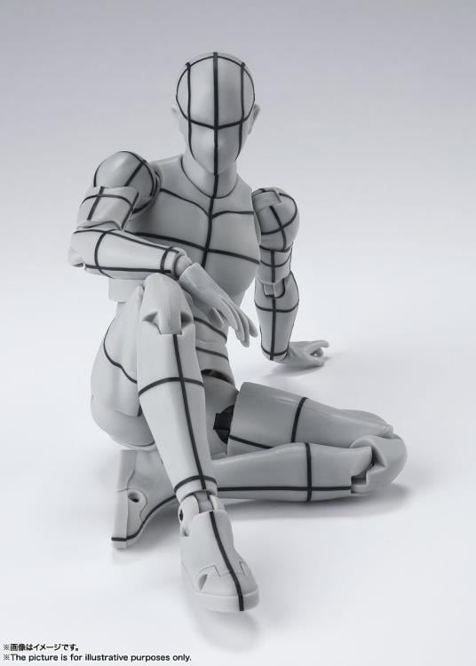 S.H.Figuarts Body-kun Wireframe (Gray Color Ver.) Action Figure Gallery Image 6