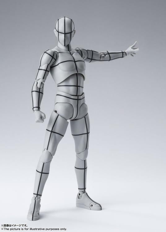 S.H.Figuarts Body-kun Wireframe (Gray Color Ver.) Action Figure Gallery Image 3