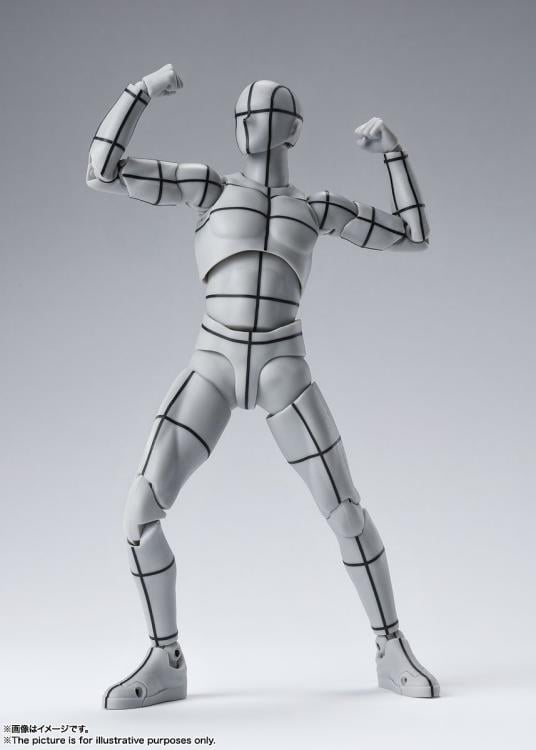 S.H.Figuarts Body-kun Wireframe (Gray Color Ver.) Action Figure Gallery Image 4