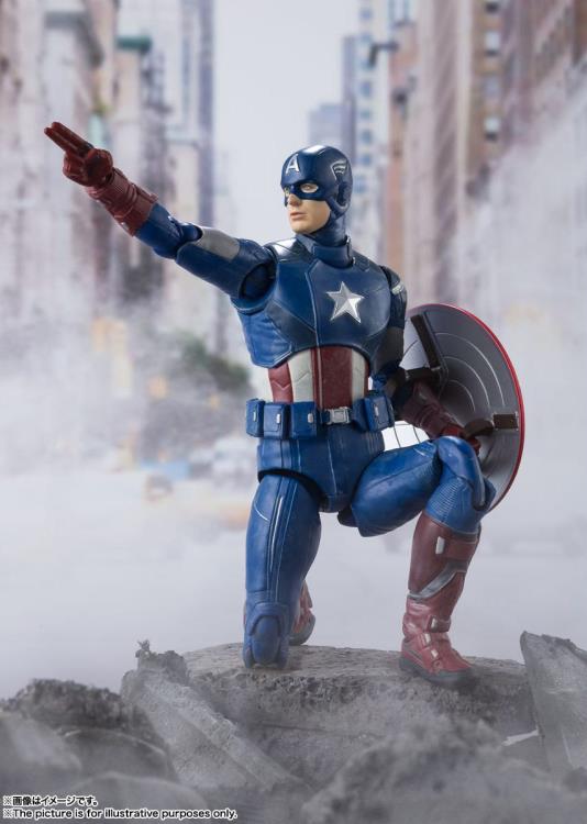 The Avengers S.H.Figuarts Captain America (Avengers Assemble Edition) Action Figure Gallery Image 5