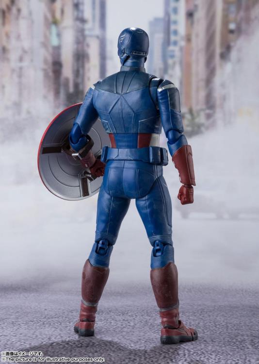 The Avengers S.H.Figuarts Captain America (Avengers Assemble Edition) Action Figure Gallery Image 4