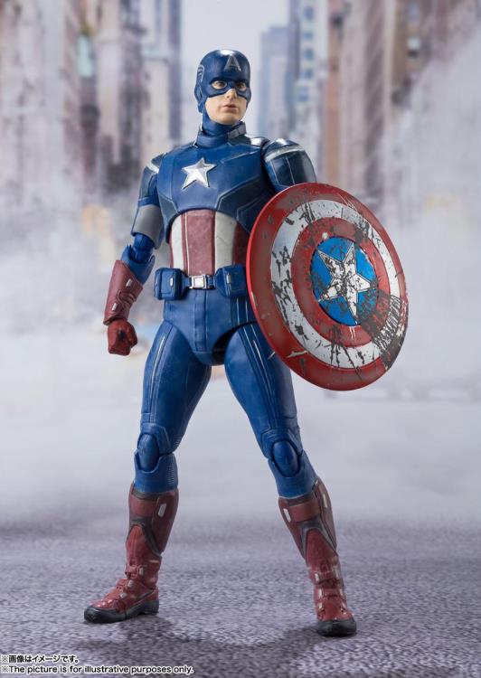 The Avengers S.H.Figuarts Captain America (Avengers Assemble Edition) Action Figure Gallery Image 3