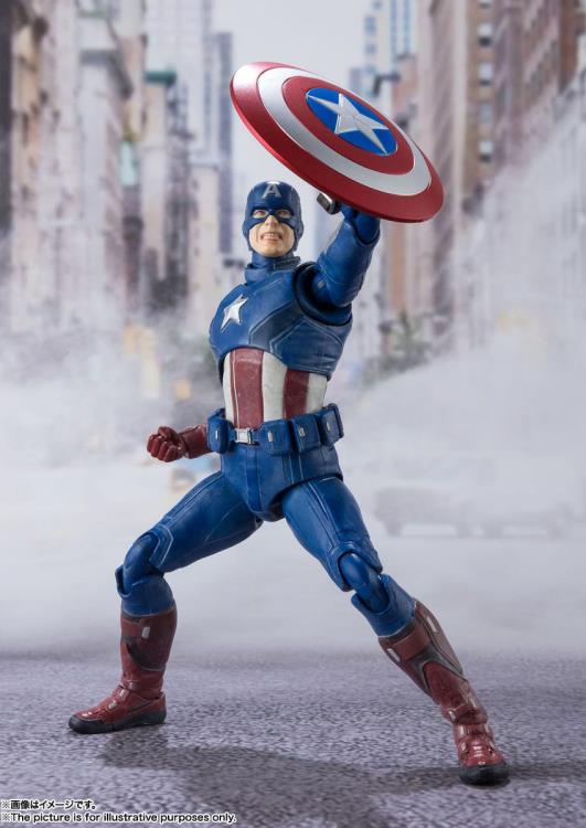 The Avengers S.H.Figuarts Captain America (Avengers Assemble Edition) Action Figure Gallery Image 6