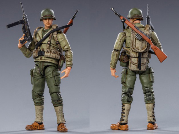 WWII US Army 1/18 Scale Figures Five-Pack Gallery Image 9