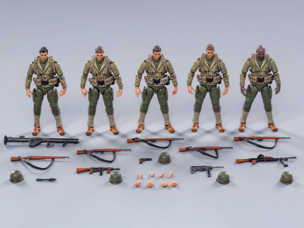 WWII US Army 1/18 Scale Figures Five-Pack Gallery Image 7