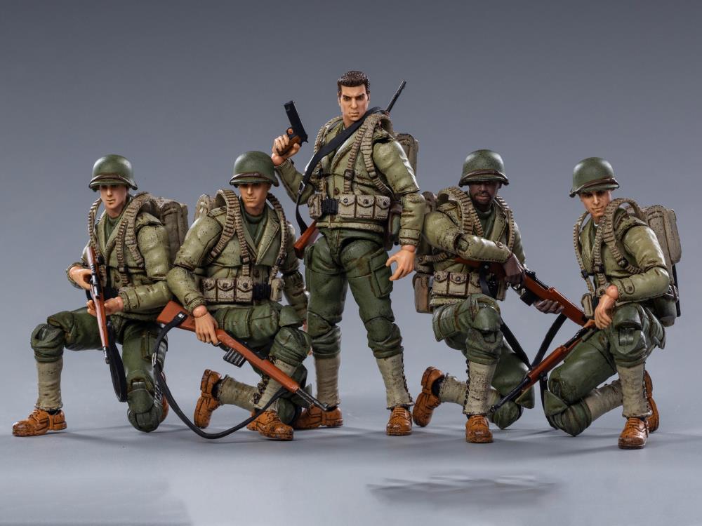 WWII US Army 1/18 Scale Figures Five-Pack Gallery Image 6