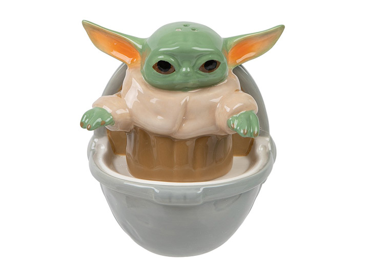 The Mandalorian Grogu Sculpted Ceramic Salt & Pepper Set Gallery Image 1