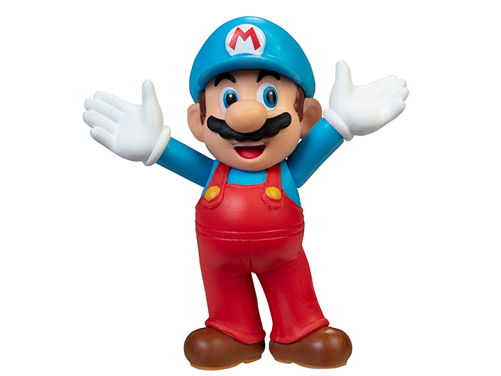 World of Nintendo Ice Mario 2.5-Inch Scale Limited Articulation Figure Gallery Image 1