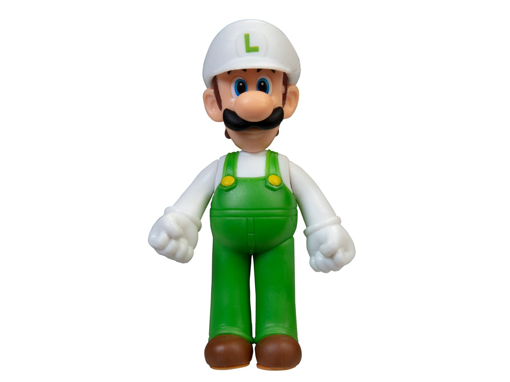 World of Nintendo Fire Luigi 2.5-Inch Scale Limited Articulation Figure Gallery Image 1