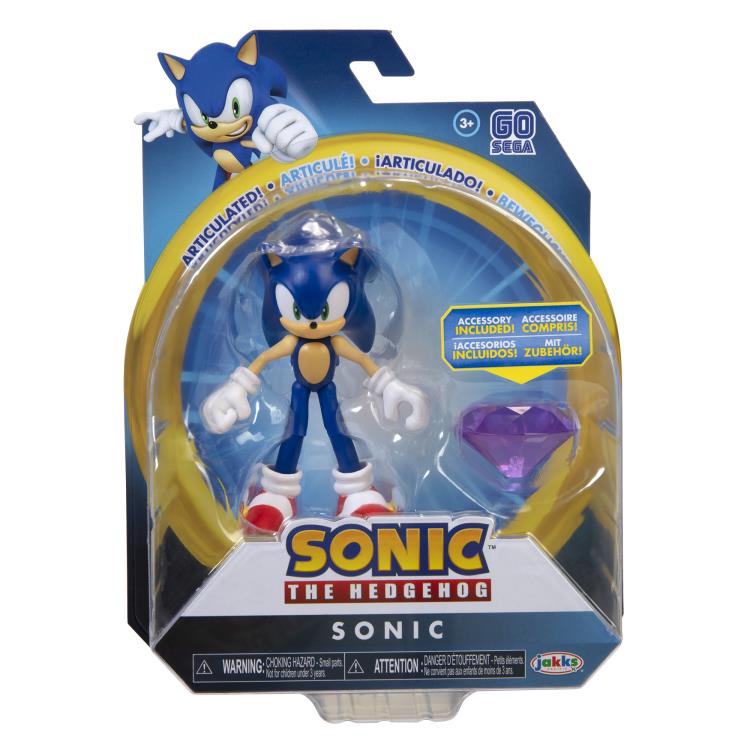 Sonic The Hedgehog 4" Sonic with Chaos Emerald Gallery Image 4