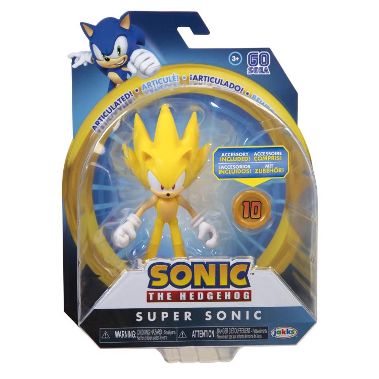 Sonic The Hedgehog 4" Super Sonic with Super Ring Gallery Image 4
