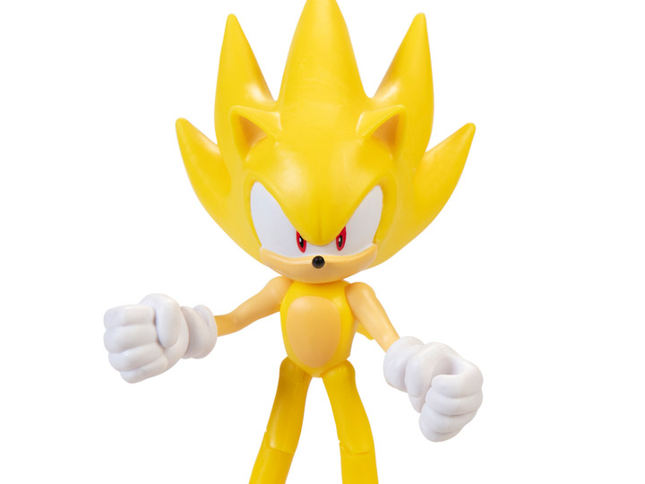 Sonic The Hedgehog 4" Super Sonic with Super Ring Gallery Image 1