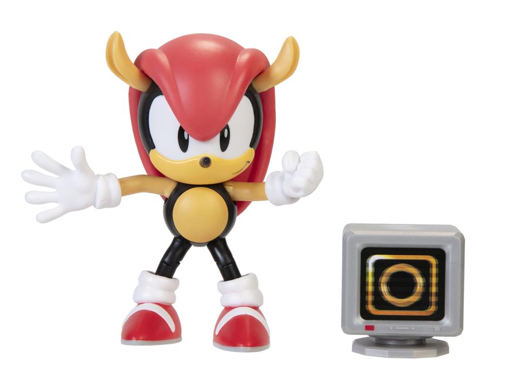 Sonic The Hedgehog 4" Mighty with 1 up Monitor Gallery Image 3