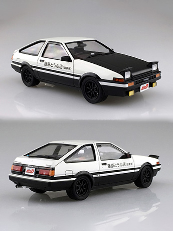 Initial D Takumi Fujwara's AE86 Trueno (Project D Ver.) 1/24 Scale Model Kit Gallery Image 2