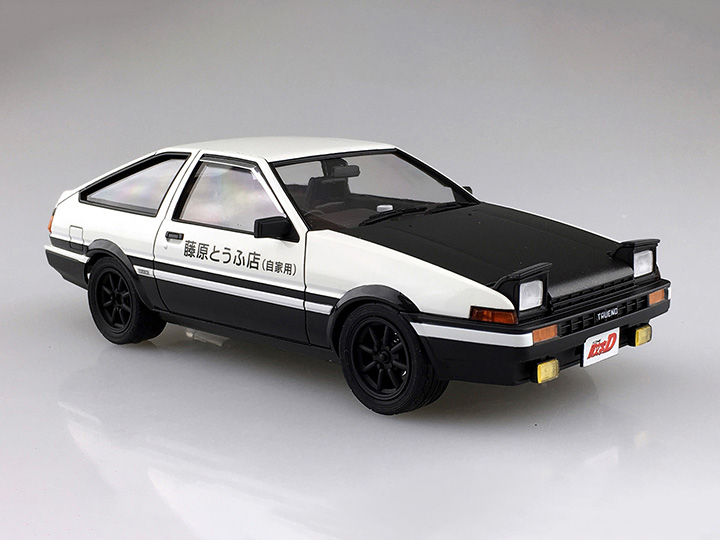 Initial D Takumi Fujwara's AE86 Trueno (Project D Ver.) 1/24 Scale Model Kit Gallery Image 1
