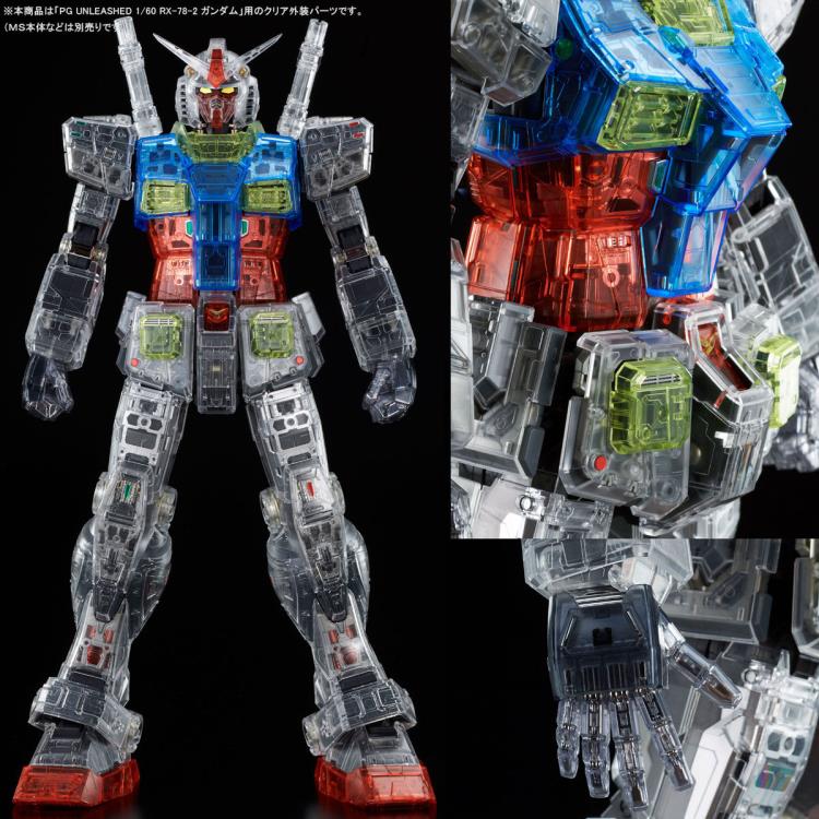 Gundam PG Unleashed 1/60 RX-78-2 Gundam (Clear Color Body) Exclusive Accessory Set Gallery Image 8