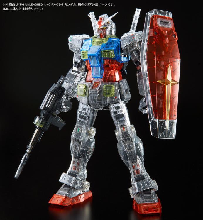 Gundam PG Unleashed 1/60 RX-78-2 Gundam (Clear Color Body) Exclusive Accessory Set Gallery Image 3