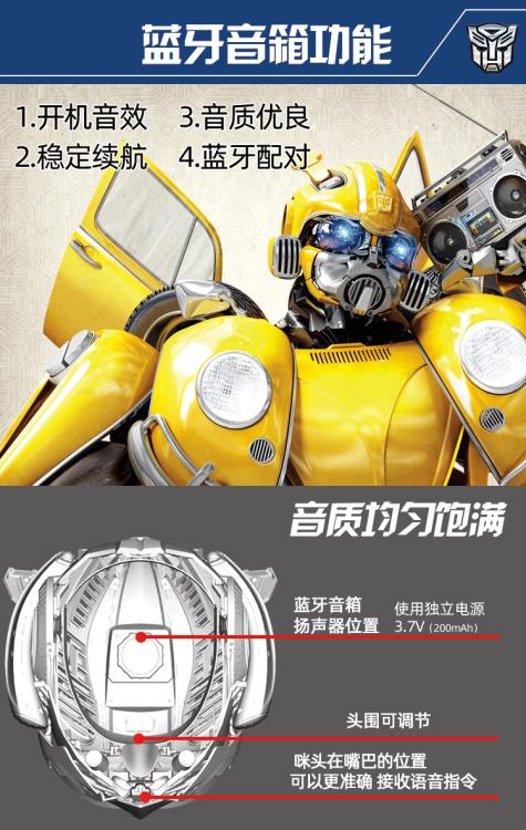 Transformers: Bumblebee Wearable (With Speaker) Helmet Deluxe Edition Gallery Image 11