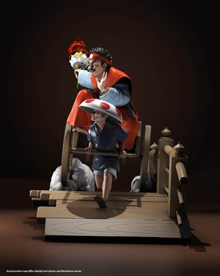 Ukiyo-E Rickshaw Kart: Mushroom Shogun Limited Edition Statue Gallery Image 3