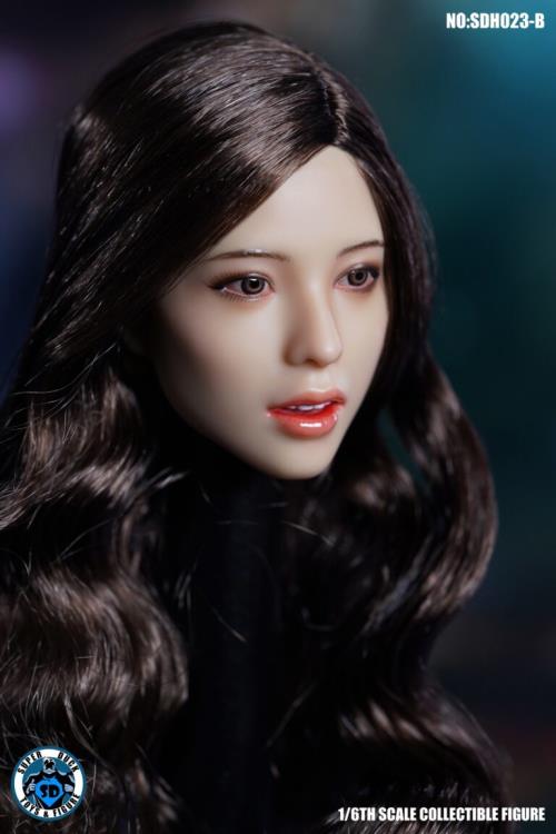 Asian 1/6 Scale Female Head Sculpt (Black Curly Hair) Gallery Image 5