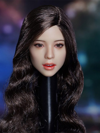Asian 1/6 Scale Female Head Sculpt (Black Curly Hair) Gallery Image 2
