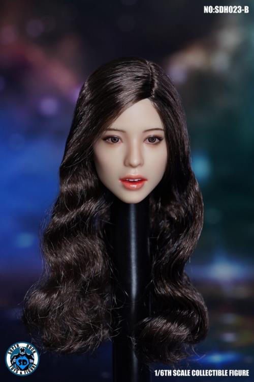 Asian 1/6 Scale Female Head Sculpt (Black Curly Hair) Gallery Image 3