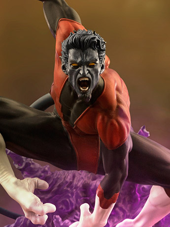 X-Men Battle Diorama Series Nightcrawler 1/10 Art Scale Limited Edition Statue Gallery Image 2