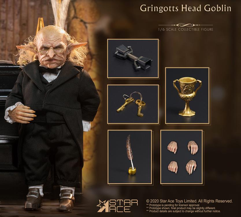Harry Potter and the Sorcerer's Stone Gringotts Head Goblin 1/6 Scale Figure Gallery Image 5