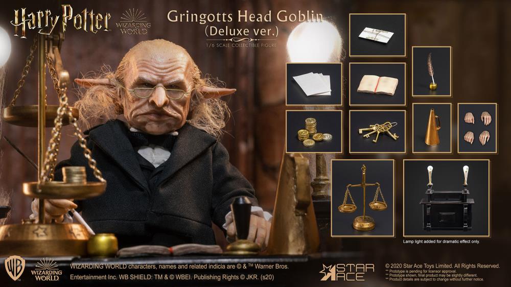 Harry Potter and the Sorcerer's Stone Gringotts Head Goblin (Deluxe Ver.) 1/6 Scale Figure Gallery Image 4
