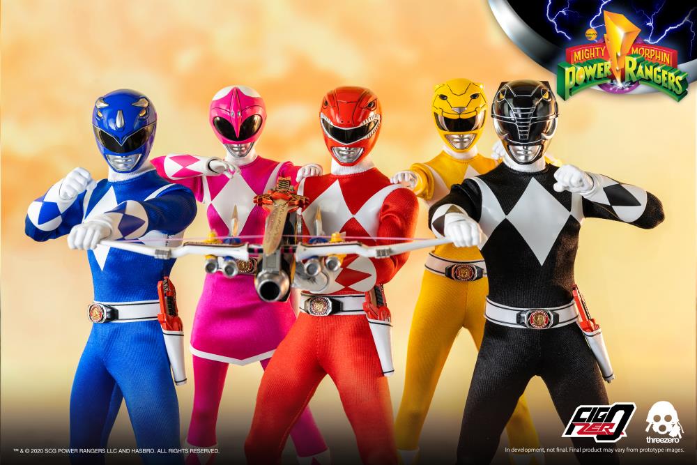 Mighty Morphin Power Rangers FigZero Core Rangers & Green Ranger 1/6 Scale Figure 6-Pack Gallery Image 7