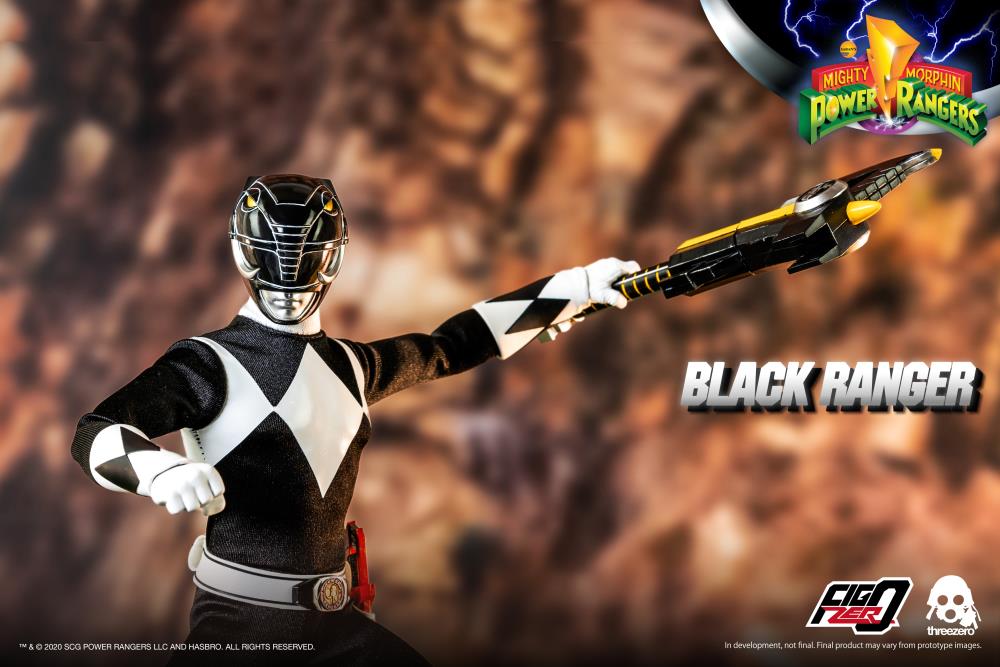 Mighty Morphin Power Rangers FigZero Black Ranger 1/6 Scale Figure Gallery Image 9