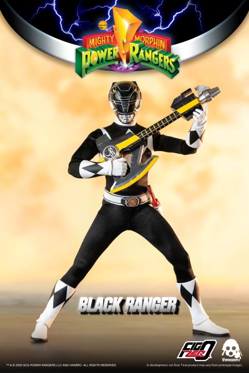 Mighty Morphin Power Rangers FigZero Black Ranger 1/6 Scale Figure Gallery Image 3