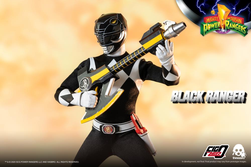Mighty Morphin Power Rangers FigZero Black Ranger 1/6 Scale Figure Gallery Image 6