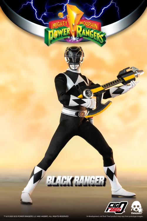 Mighty Morphin Power Rangers FigZero Black Ranger 1/6 Scale Figure Gallery Image 5