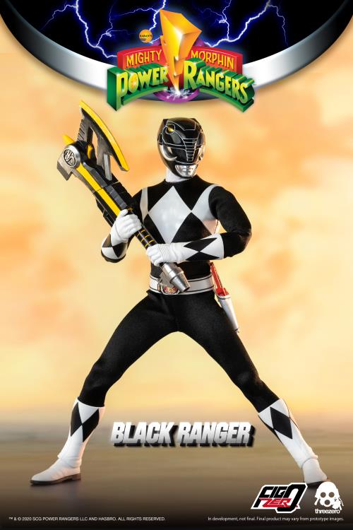 Mighty Morphin Power Rangers FigZero Black Ranger 1/6 Scale Figure Gallery Image 4
