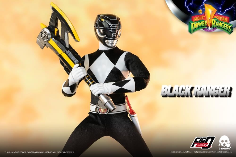 Mighty Morphin Power Rangers FigZero Black Ranger 1/6 Scale Figure Gallery Image 7