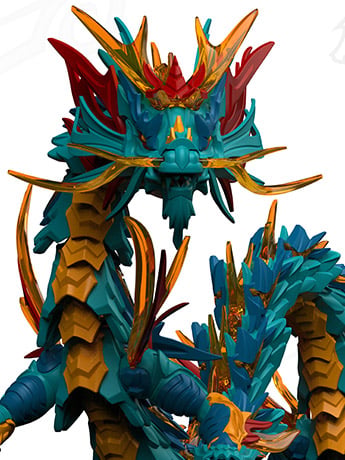 Classic Of Mountains And Seas Blue Dragon Plastic Model Kit Gallery Image 2