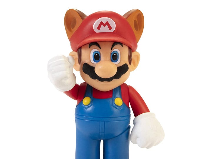 World of Nintendo Raccoon Mario 2.5-Inch Scale Limited Articulation Figure Gallery Image 1
