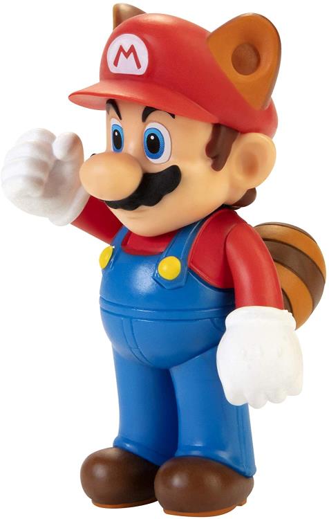 World of Nintendo Raccoon Mario 2.5-Inch Scale Limited Articulation Figure Gallery Image 6