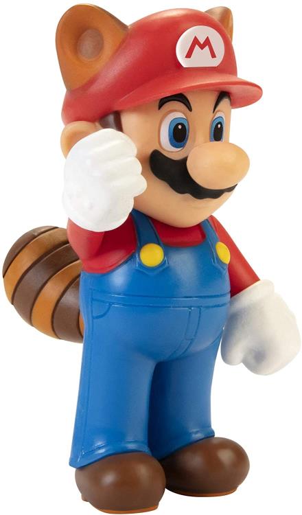 World of Nintendo Raccoon Mario 2.5-Inch Scale Limited Articulation Figure Gallery Image 4