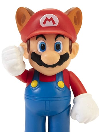 World of Nintendo Raccoon Mario 2.5-Inch Scale Limited Articulation Figure Gallery Image 2