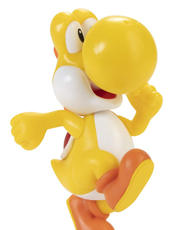 World of Nintendo Running Yellow Yoshi 2.5-Inch Scale Limited Articulation Figure Gallery Image 2