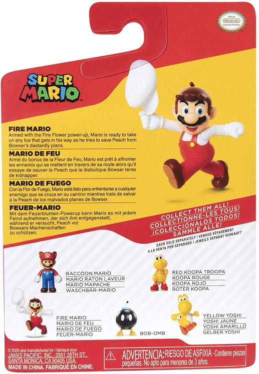 World of Nintendo 2.50" Fire Tipping Hat Mario Limited Articulation Figure Gallery Image 9