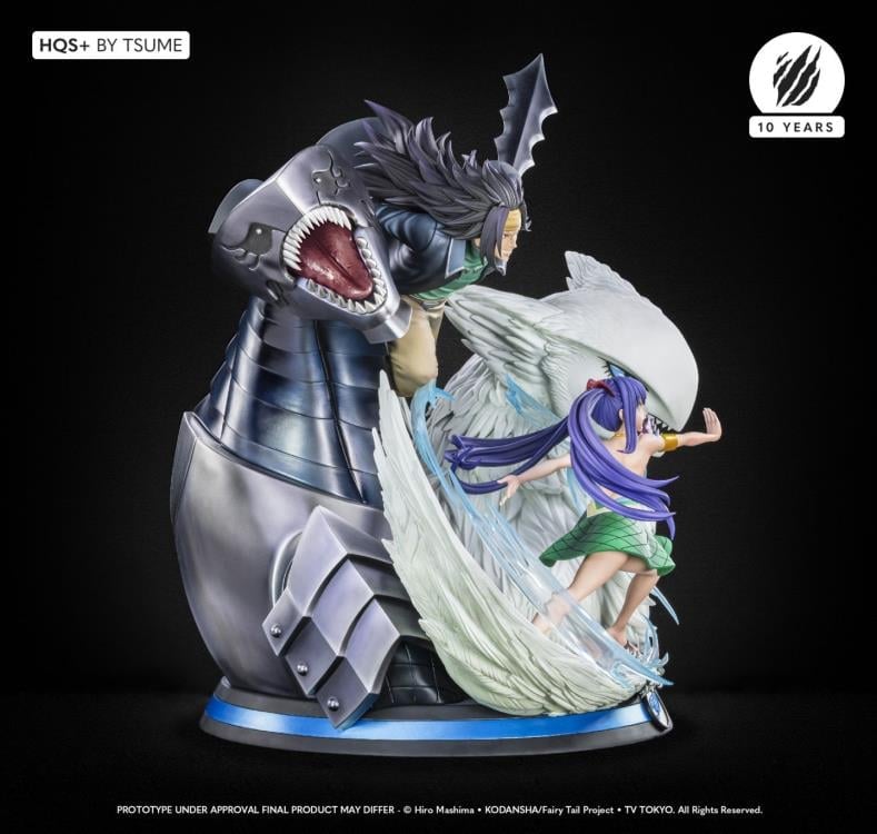 Fairy Tail HQS Plus Gajeel and Wendy 1/4 Scale Limited Edition Statue Gallery Image 5