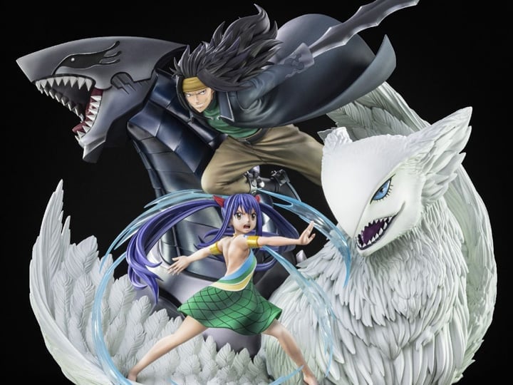Fairy Tail HQS Plus Gajeel and Wendy 1/4 Scale Limited Edition Statue