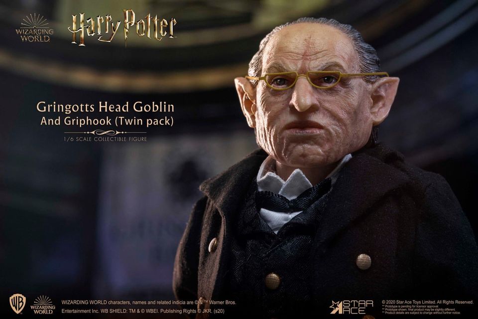 Harry Potter and the Sorcerer's Stone Gringotts Head Goblin & Griphook 1/6 Scale Figure Set Gallery Image 7