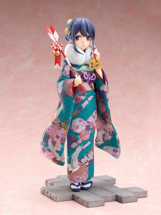 Laid-Back Camp F:Nex Rin Shima (Furisode Ver.) 1/7 Scale Figure Gallery Image 4