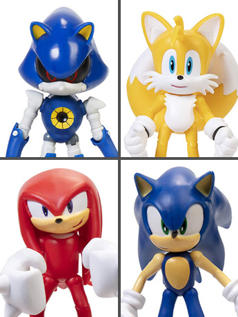 Sonic The Hedgehog 4" Figures Wave 2 Set of 4 Figures Gallery Image 2