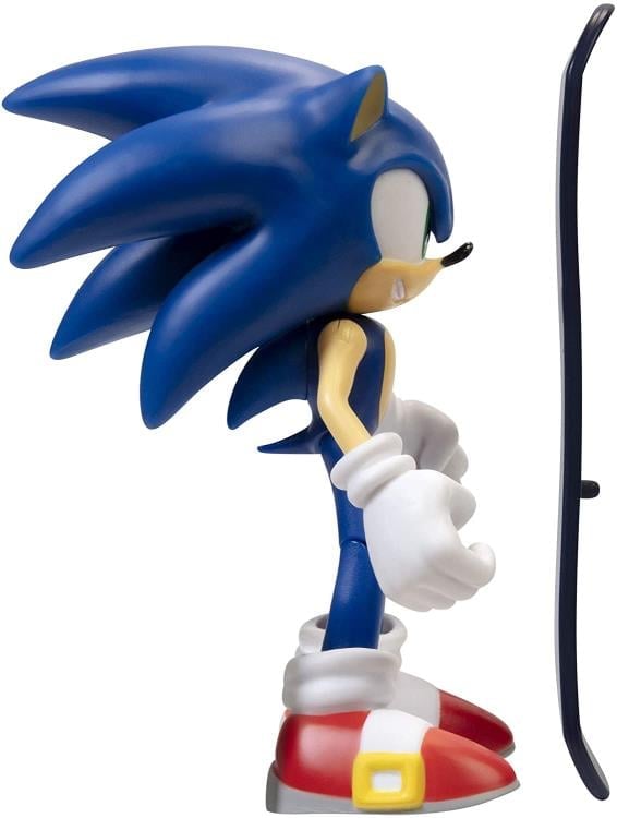 Sonic the Hedgehog 35th Anniversary Sonic with Snowboard 4-Inch Scale Action Figure Gallery Image 5