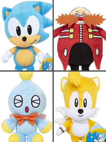 Sonic The Hedgehog 7" Plush Set of 4 Gallery Image 2